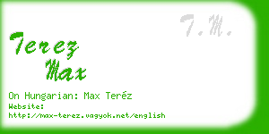terez max business card